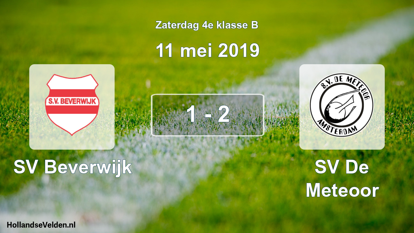 Total number of matches played: SV Beverwijk - SV De Meteoor 1 - 2 (11 May 2019)