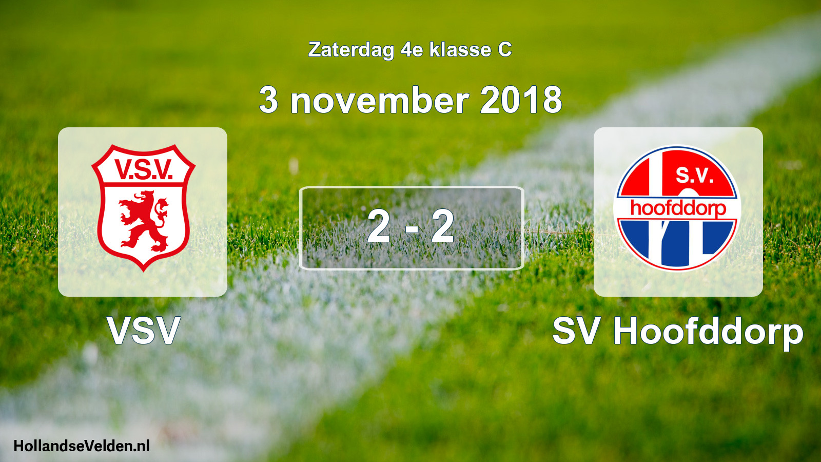 Total number of matches played: VSV - SV Hoofddorp 2 - 2 (3 November 2018)