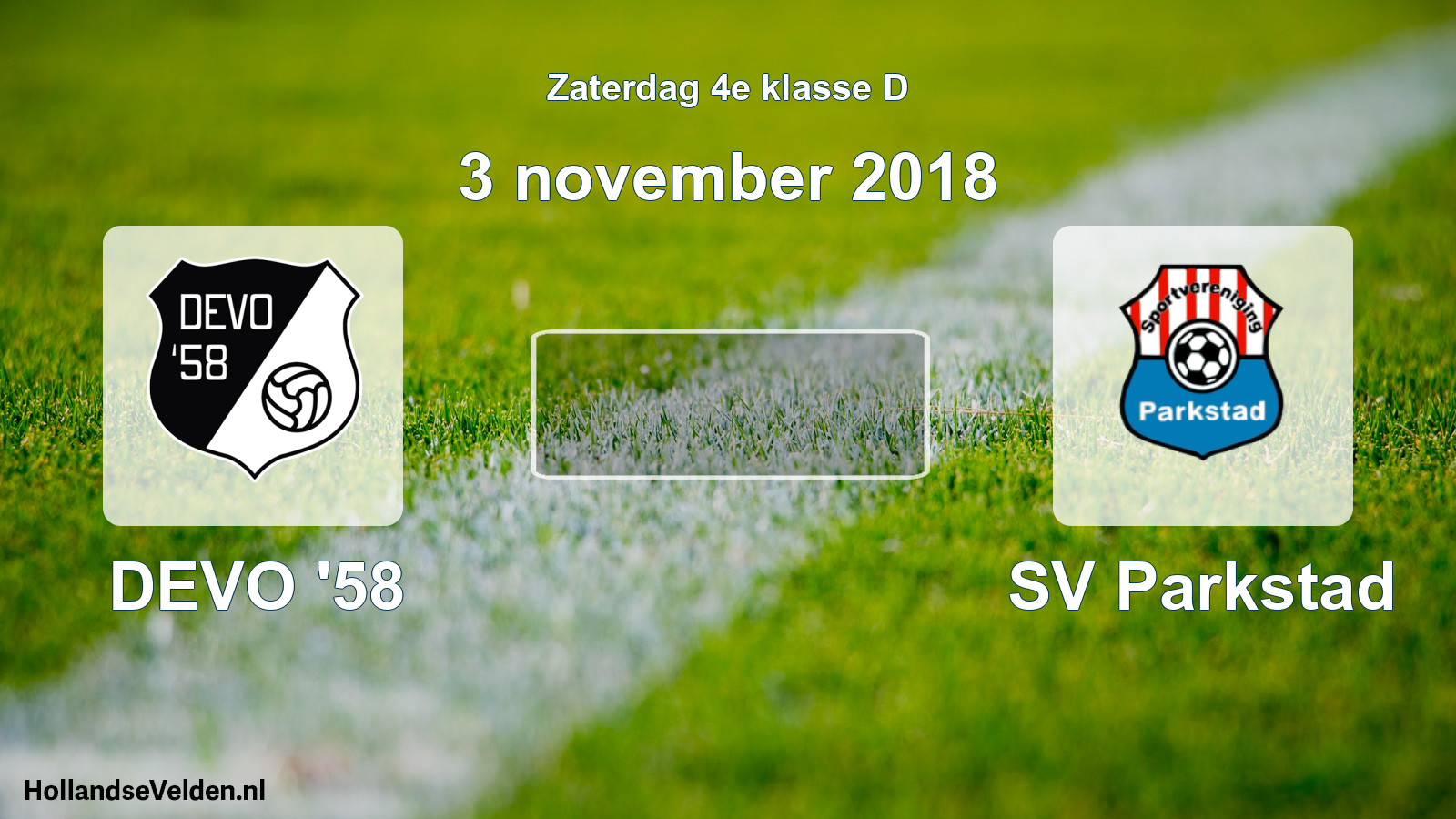 Scheduled Match: DEVO '58 - SV Parkstad (3 November 2018)