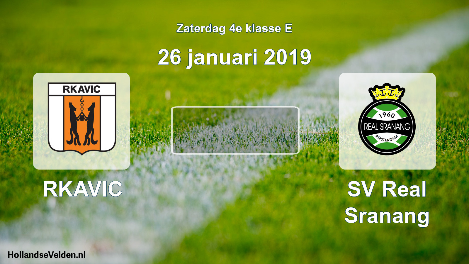 Scheduled Match: RKAVIC - SV Real Sranang (26 January 2019)
