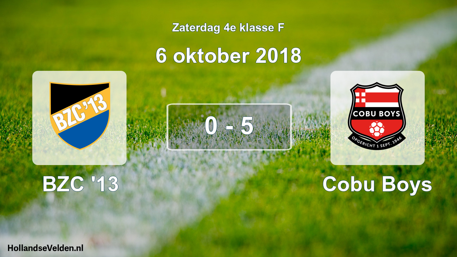 Total number of matches played: BZC '13 - Cobu Boys 0 - 5 (6 October 2018)