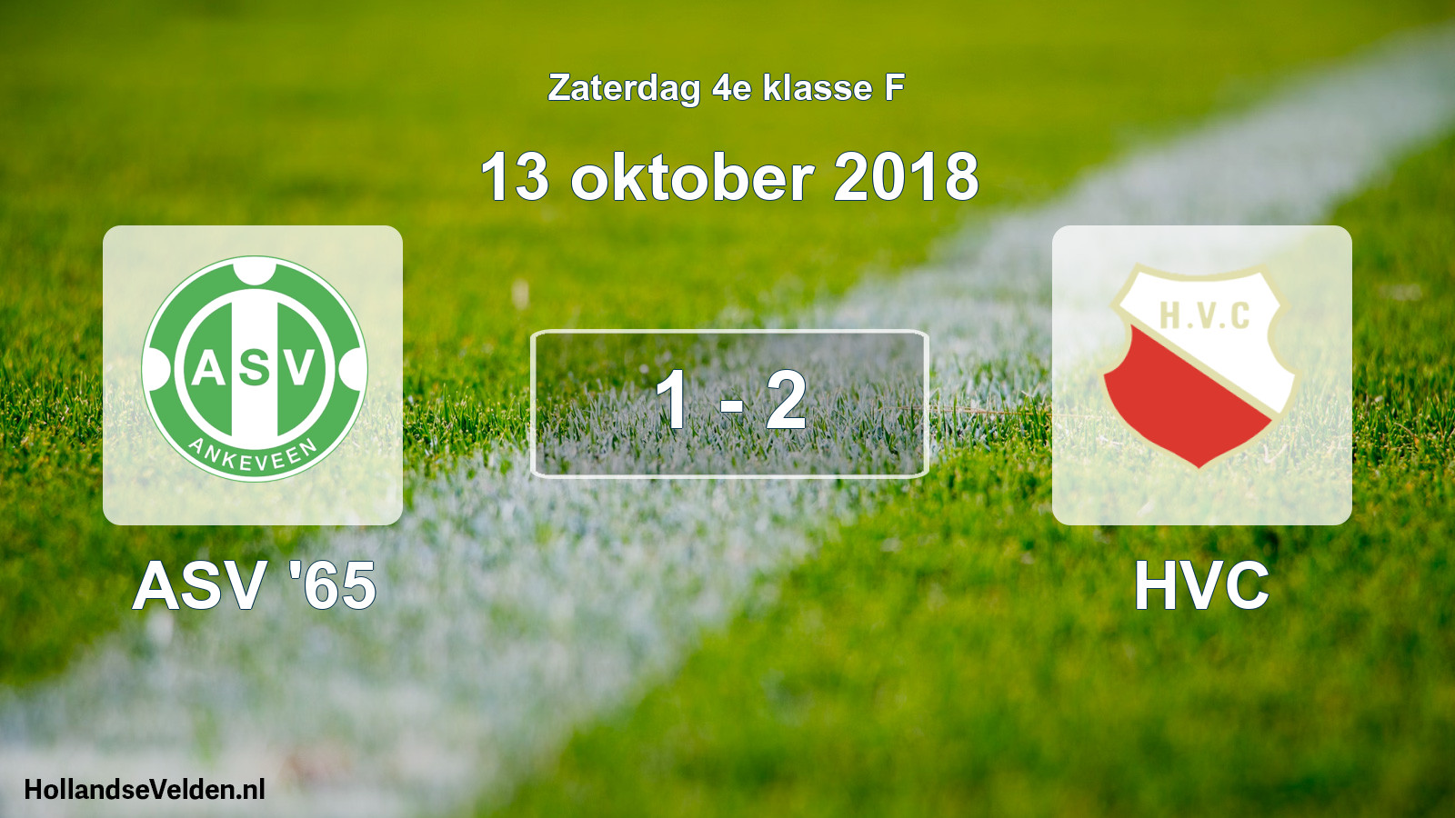 Total number of matches played: ASV '65 - HVC 1 - 2 (13 October 2018)