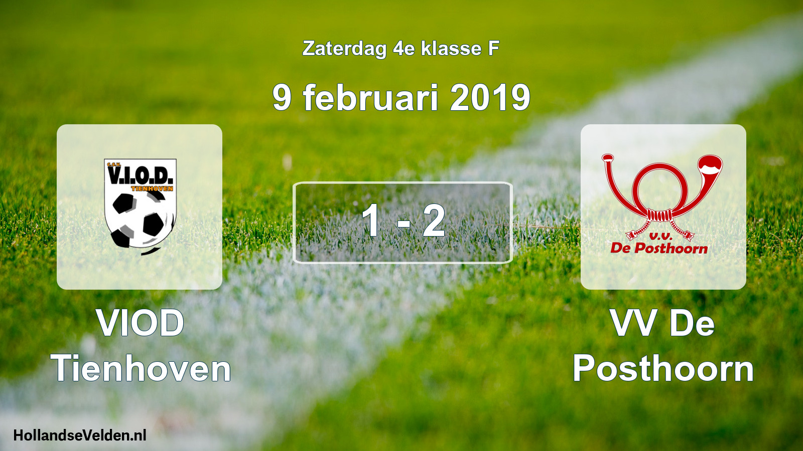 Total number of matches played: VIOD Tienhoven - VV De Posthoorn 1 - 2 (9 February 2019)