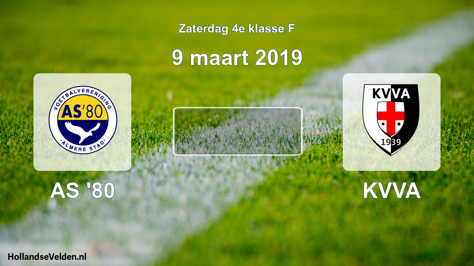Scheduled Match: AS '80 - KVVA (9 March 2019)