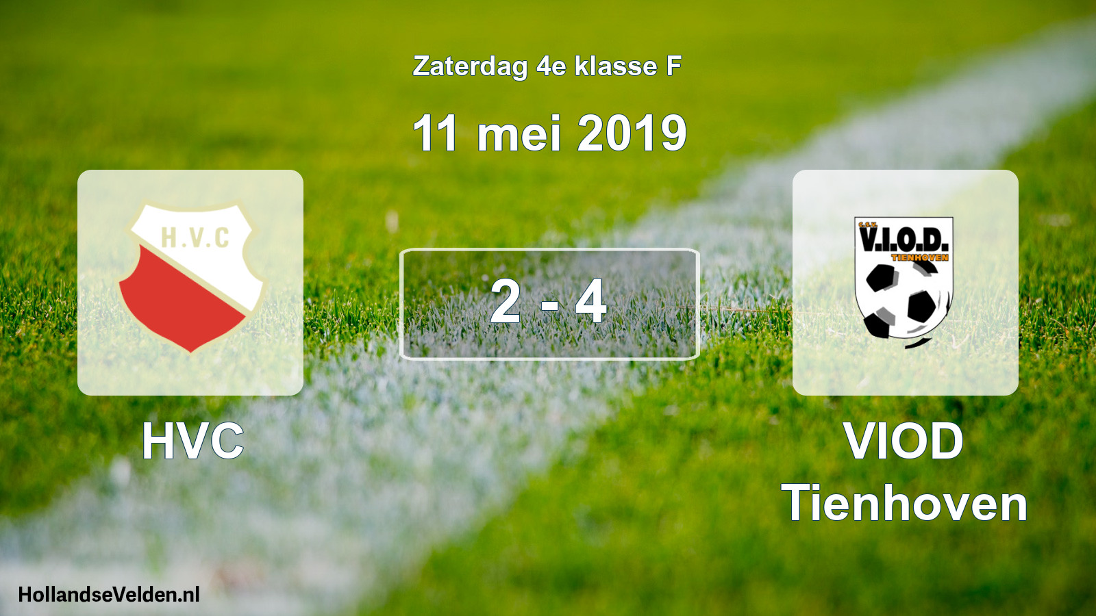 Total number of matches played: HVC - VIOD Tienhoven 2 - 4 (11 May 2019)