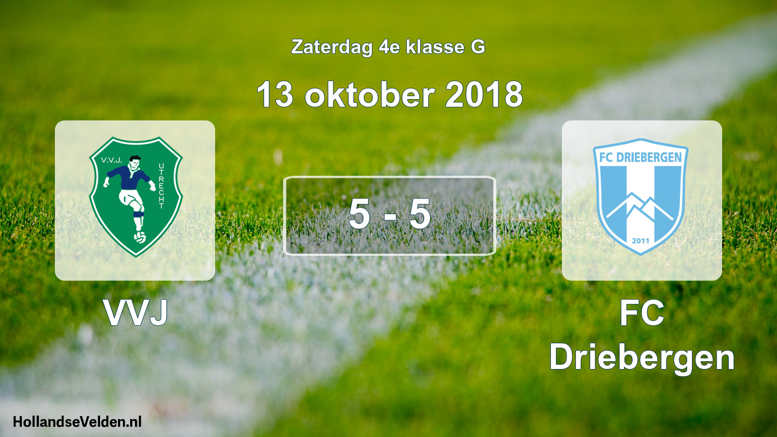 Total number of matches played: VVJ - FC Driebergen 5 - 5 (13 October 2018)