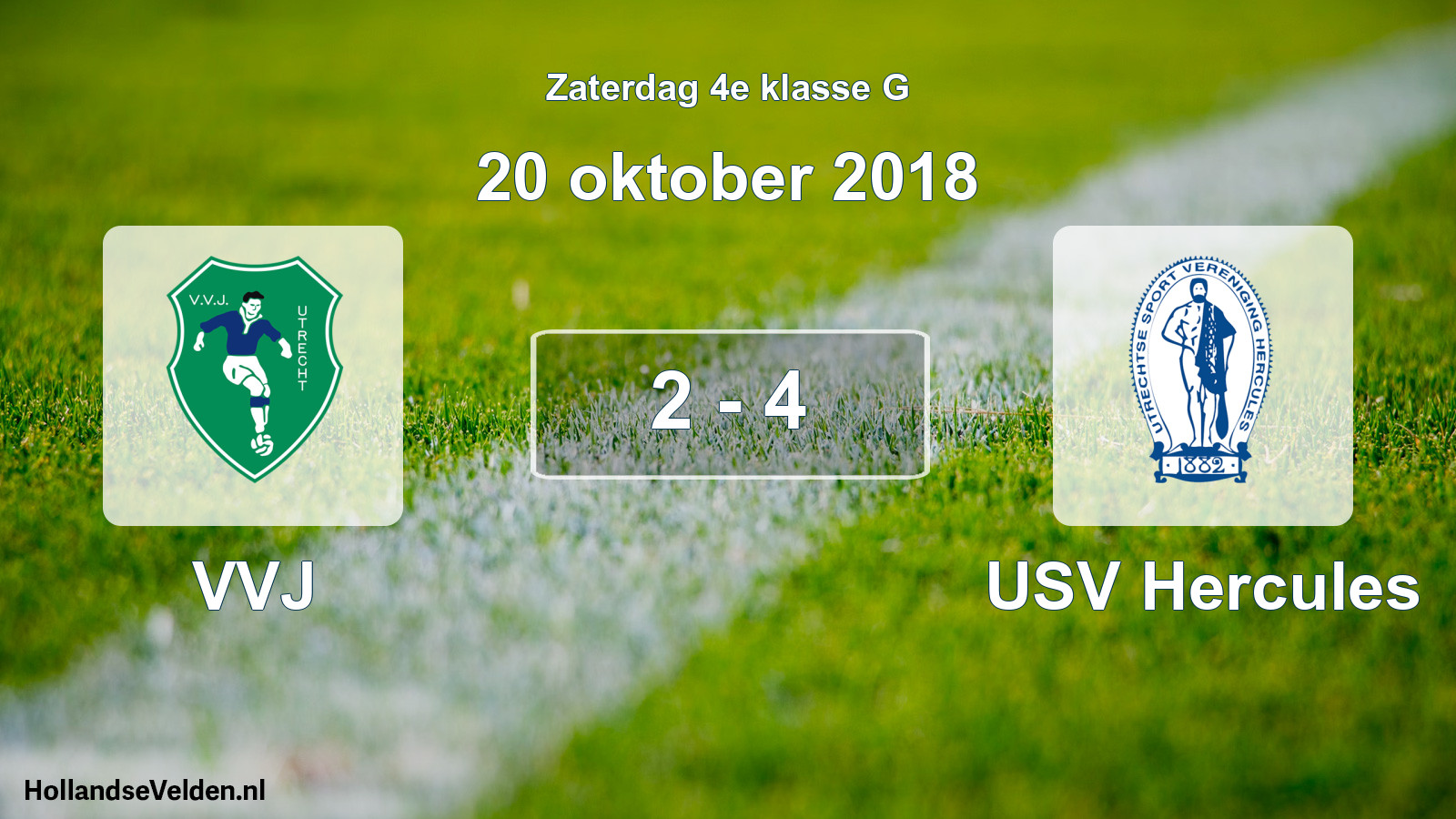 Total number of matches played: VVJ - USV Hercules 2 - 4 (20 October 2018)