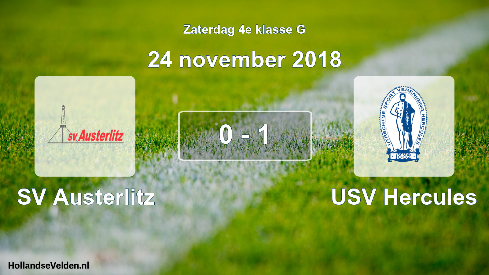 Total number of matches played: SV Austerlitz - USV Hercules 0 - 1 (24 November 2018)