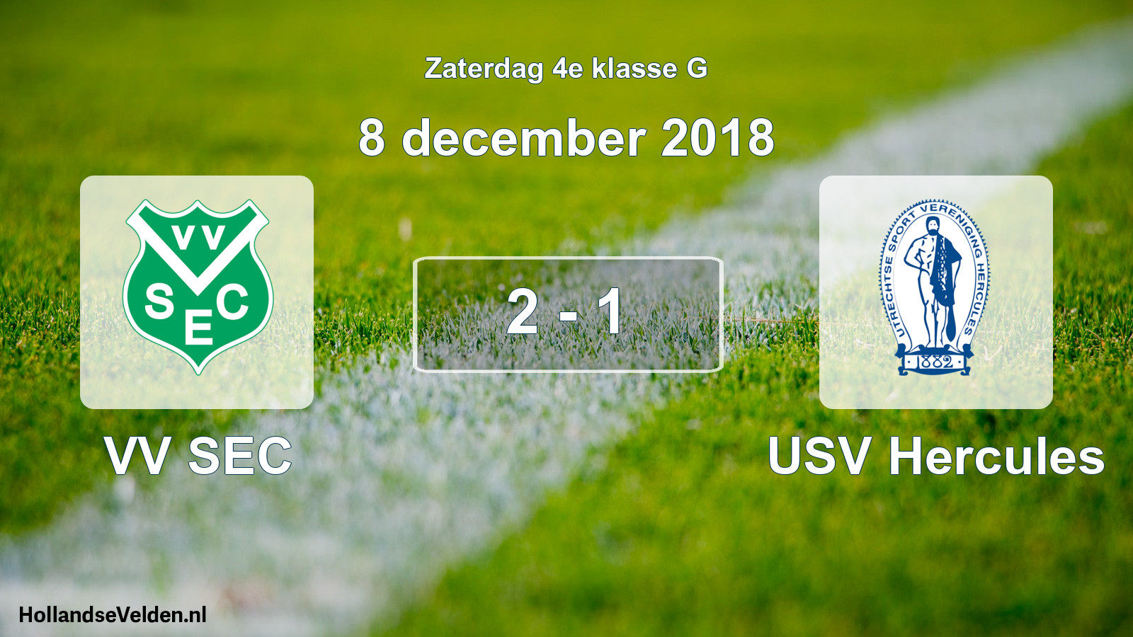 Total number of matches played: VV SEC - USV Hercules 2 - 1 (8 December 2018)