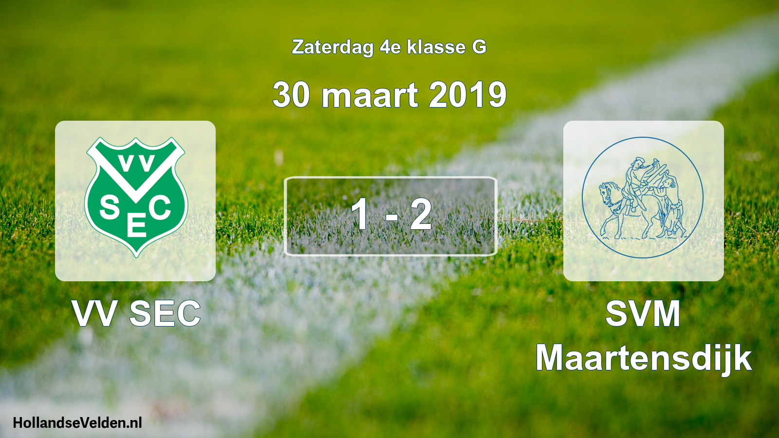 Total number of matches played: VV SEC - SVM Maartensdijk 1 - 2 (30 March 2019)