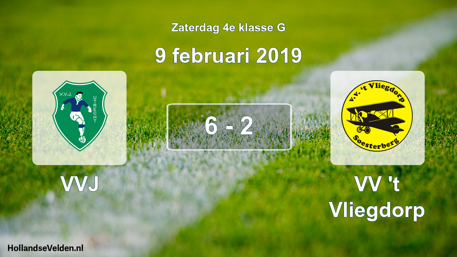 Total number of matches played: VVJ - VV 't Vliegdorp 6 - 2 (9 February 2019)