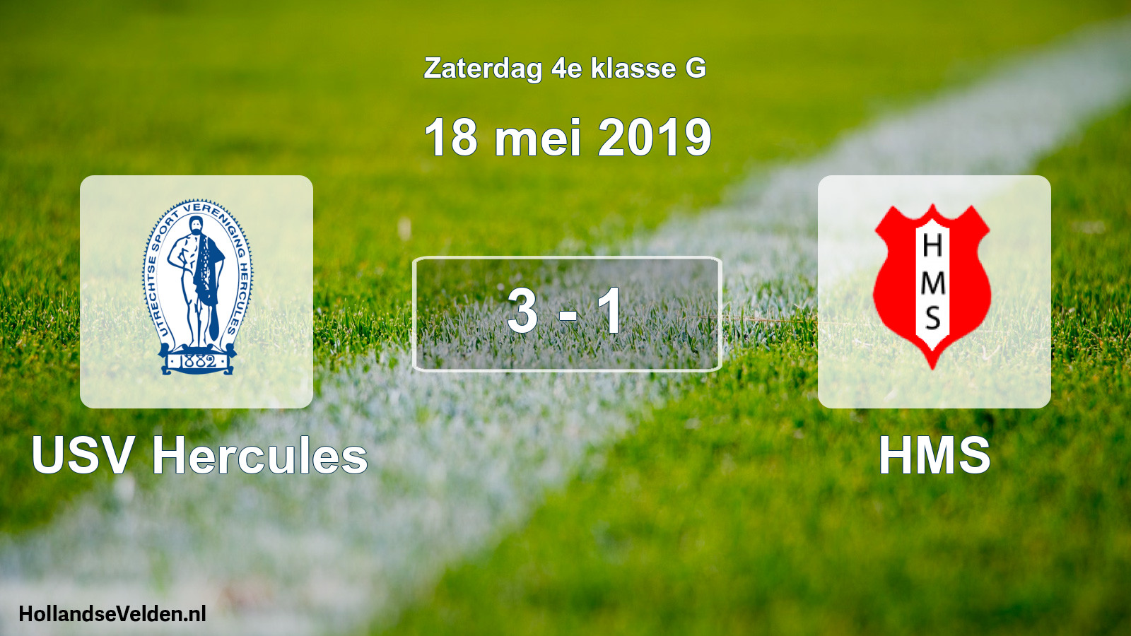 Total number of matches played: USV Hercules - HMS 3 - 1 (18 May 2019)