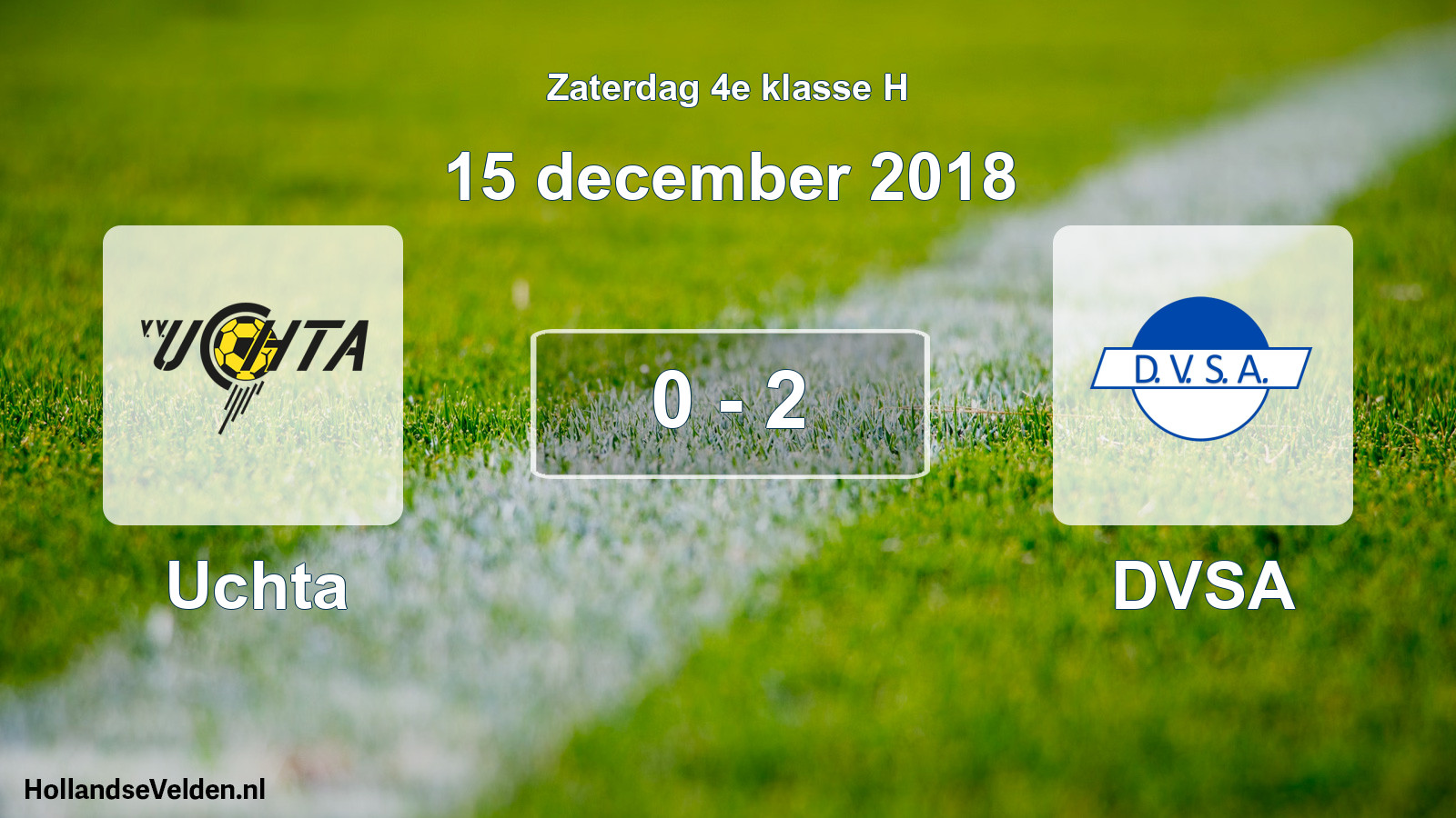 Total number of matches played: Uchta - DVSA 0 - 2 (15 December 2018)