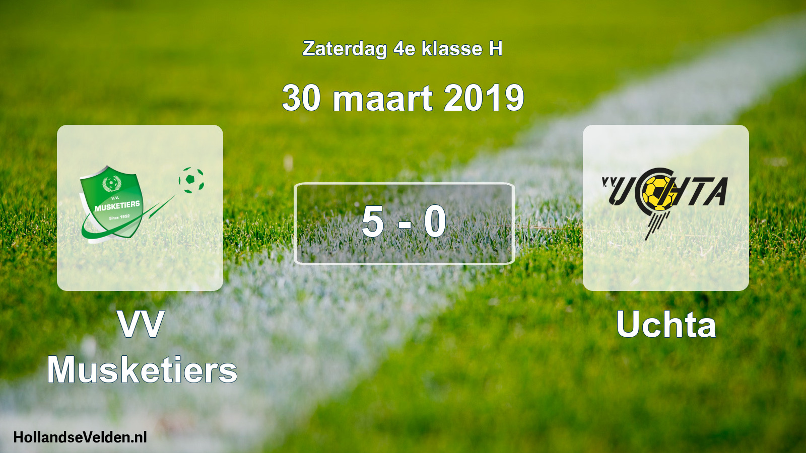 Total number of matches played: VV Musketiers - Uchta 5 - 0 (30 March 2019)