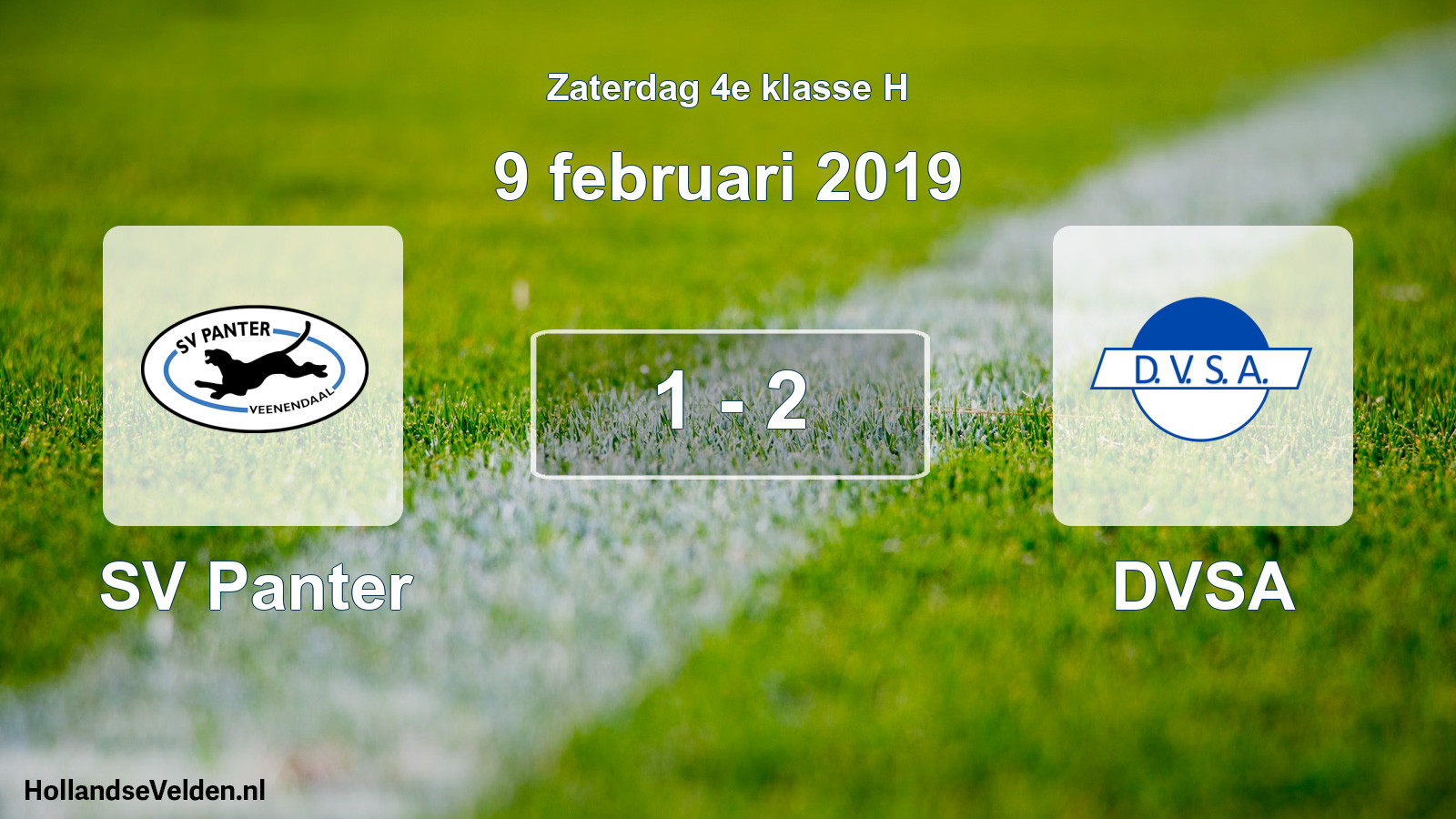 Total number of matches played: SV Panter - DVSA 1 - 2 (9 February 2019)