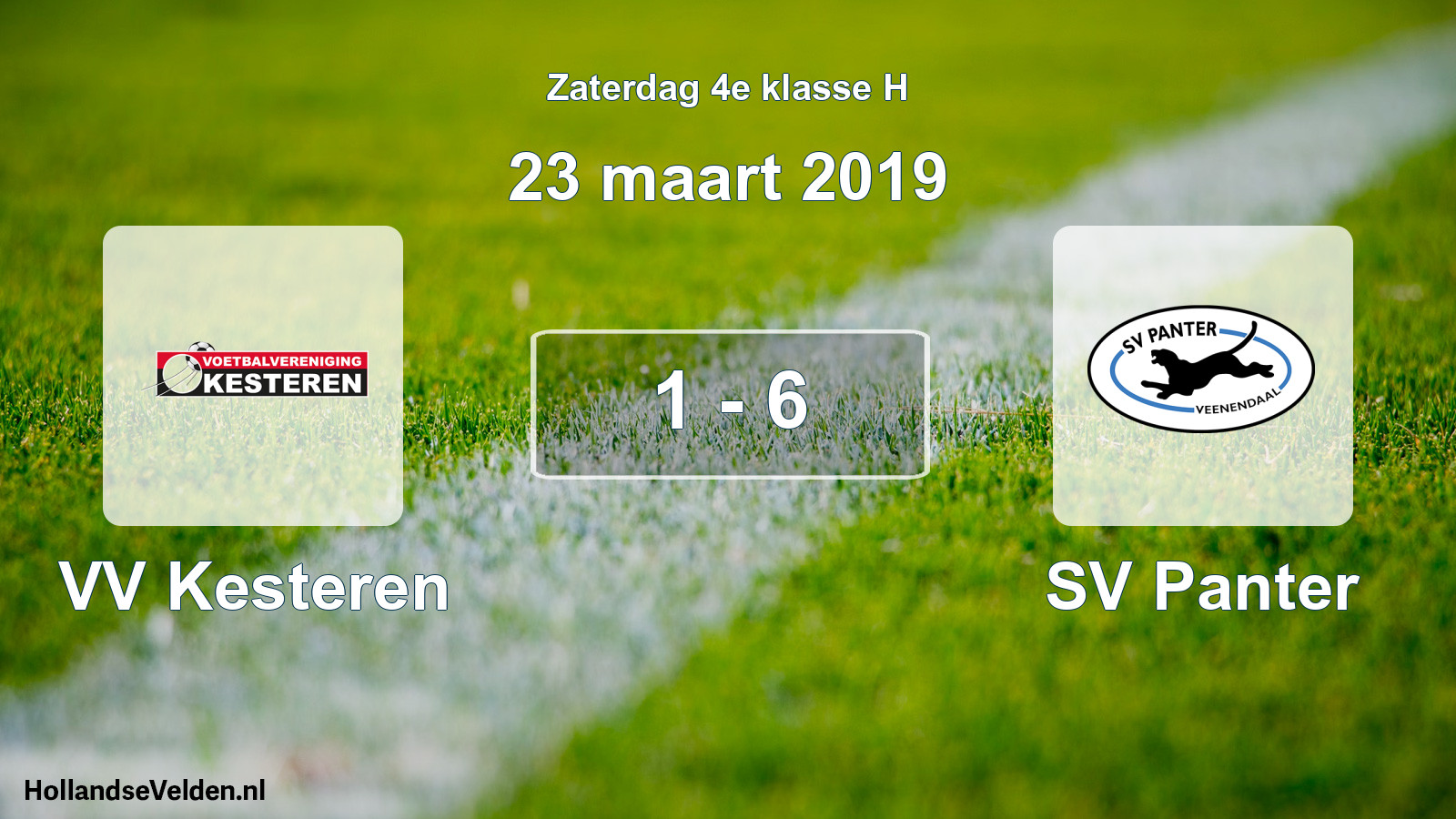 Total number of matches played: VV Kesteren - SV Panter 1 - 6 (23 March 2019)