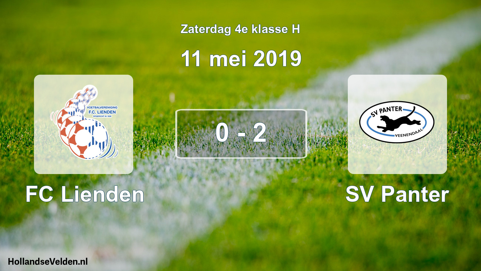 Total number of matches played: FC Lienden - SV Panter 0 - 2 (11 May 2019)