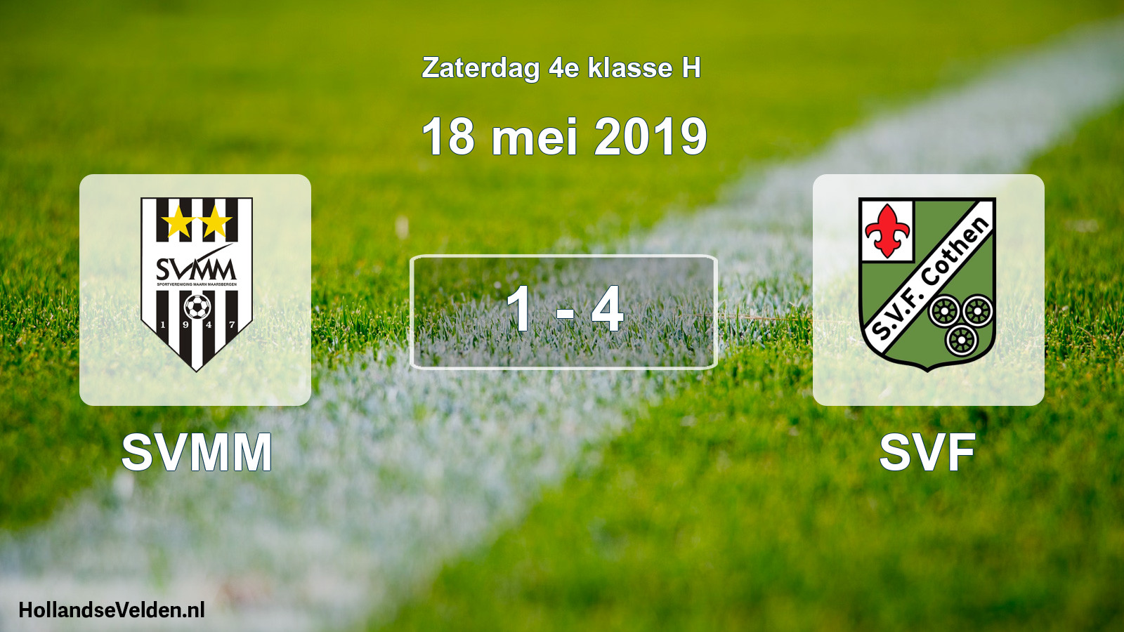 Total number of matches played: SVMM - SVF 1 - 4 (18 May 2019)