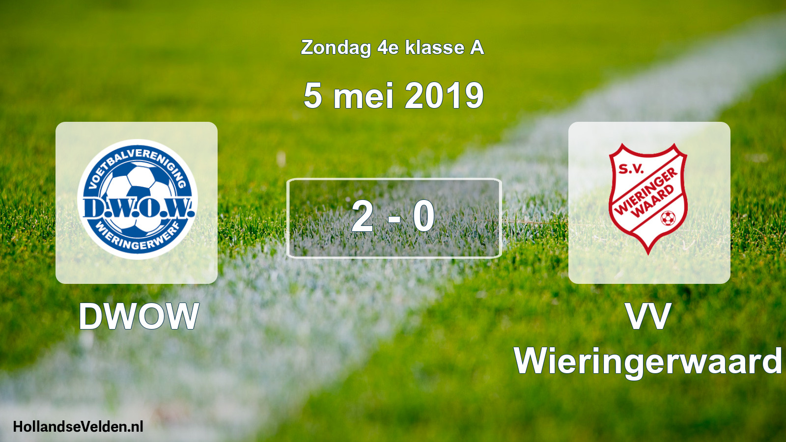 Total number of matches played: DWOW - VV Wieringerwaard 2 - 0 (5 May 2019)