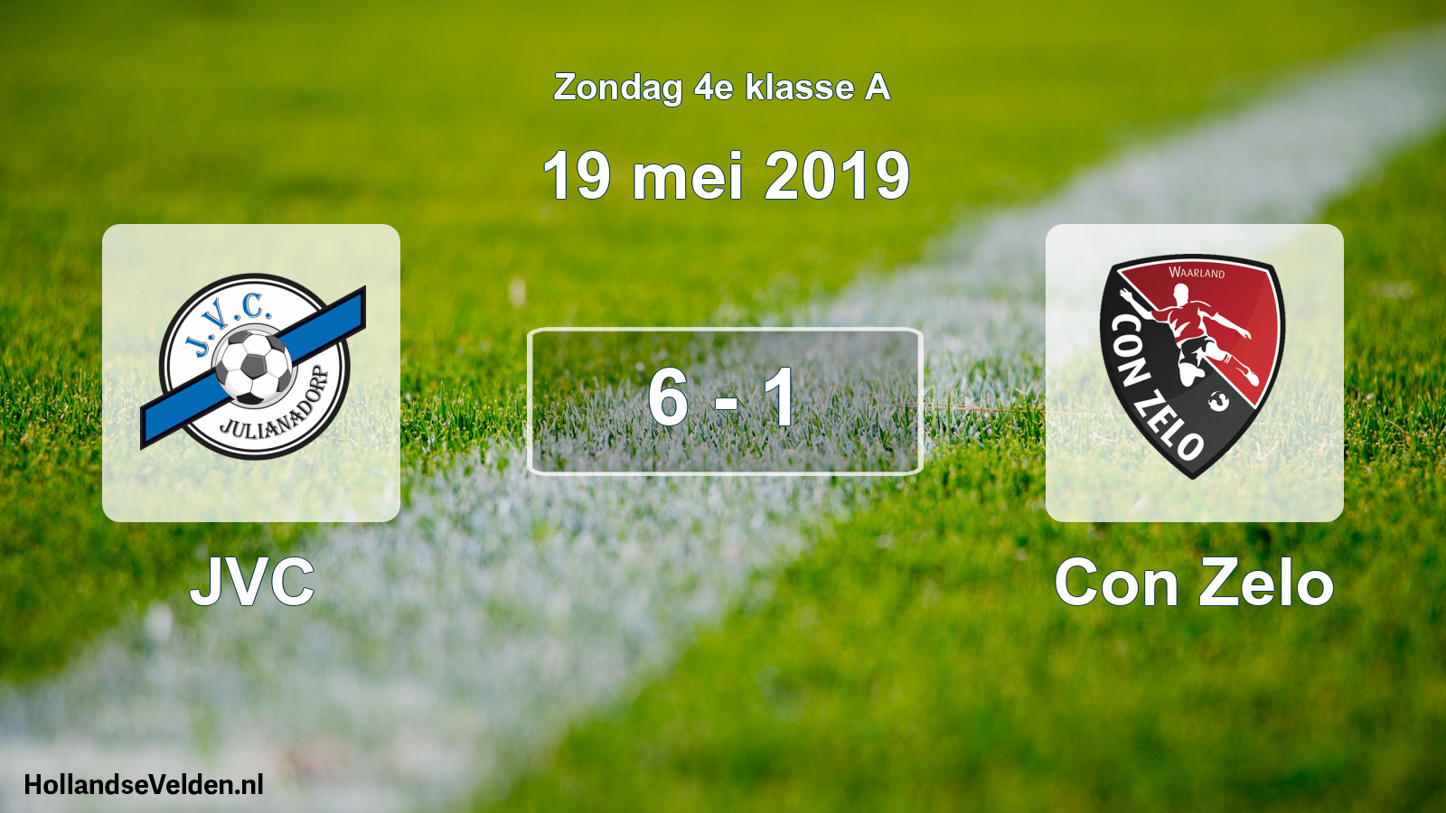 Total number of matches played: JVC - Con Zelo 6 - 1 (19 May 2019)