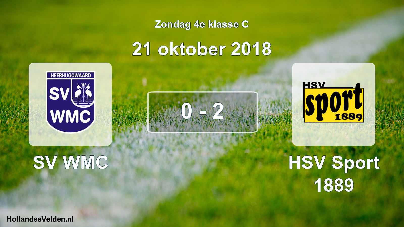 Total number of matches played: SV WMC - HSV Sport 1889 0 - 2 (21 October 2018)