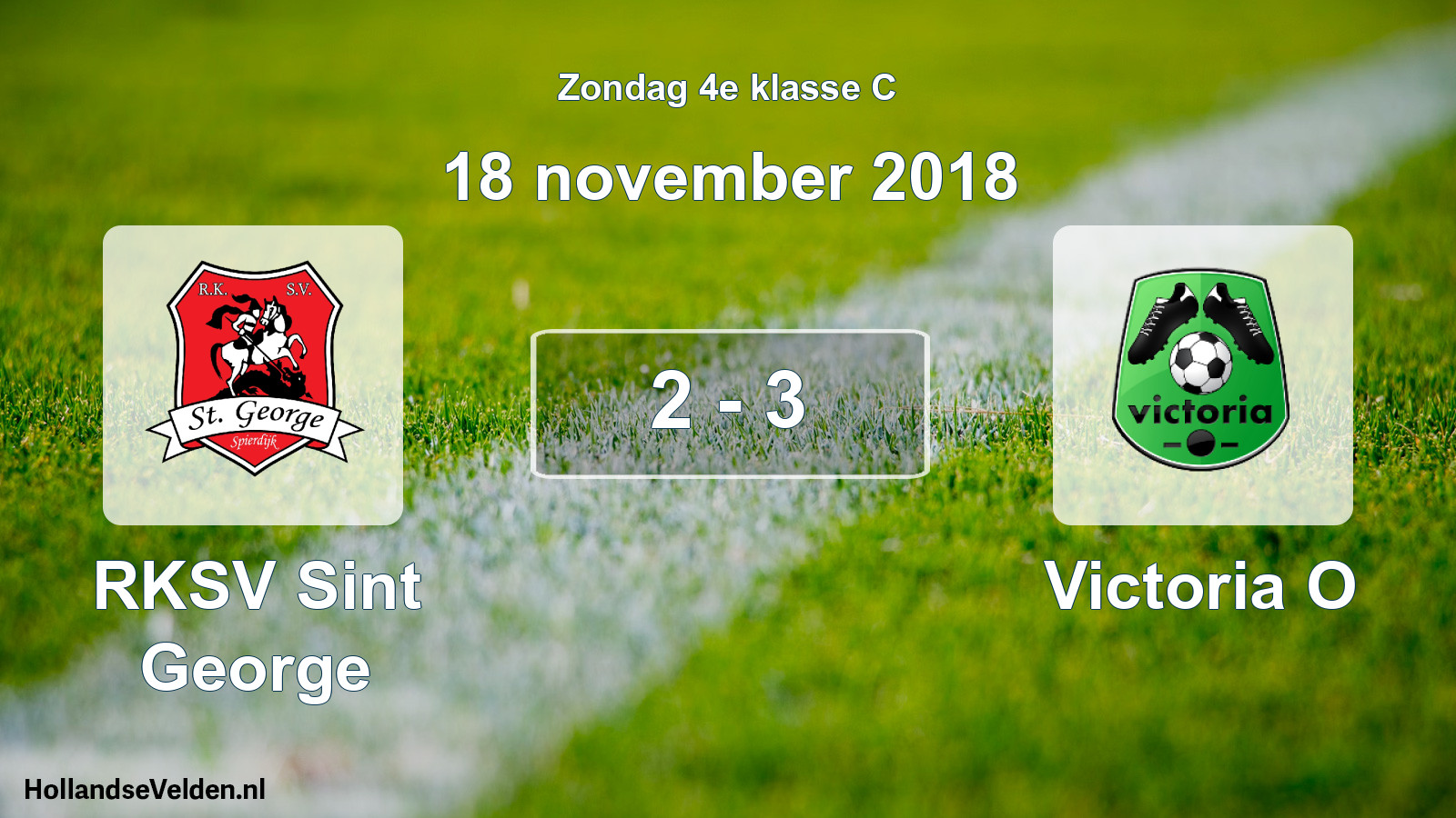 Total number of matches played: RKSV Sint George - Victoria O 2 - 3 (18 November 2018)