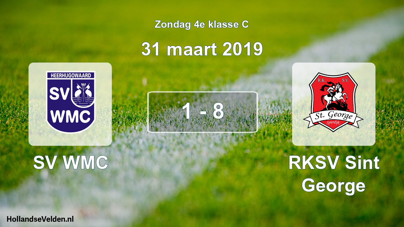 Total number of matches played: SV WMC - RKSV Sint George 1 - 8 (31 March 2019)