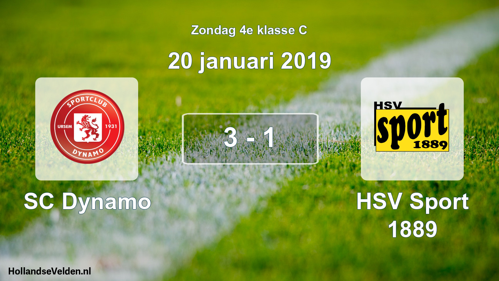 Total number of matches played: SC Dynamo - HSV Sport 1889 3 - 1 (20 January 2019)