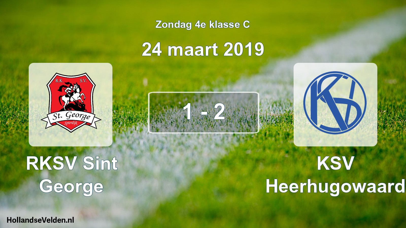 Total number of matches played: RKSV Sint George - KSV Heerhugowaard 1 - 2 (24 March 2019)