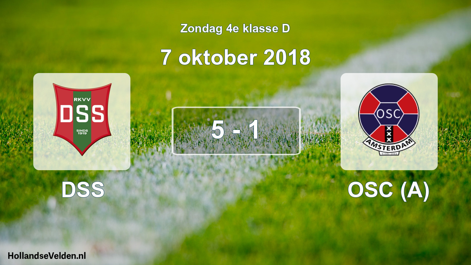 Total number of matches played: DSS - OSC (A) 5 - 1 (7 October 2018)