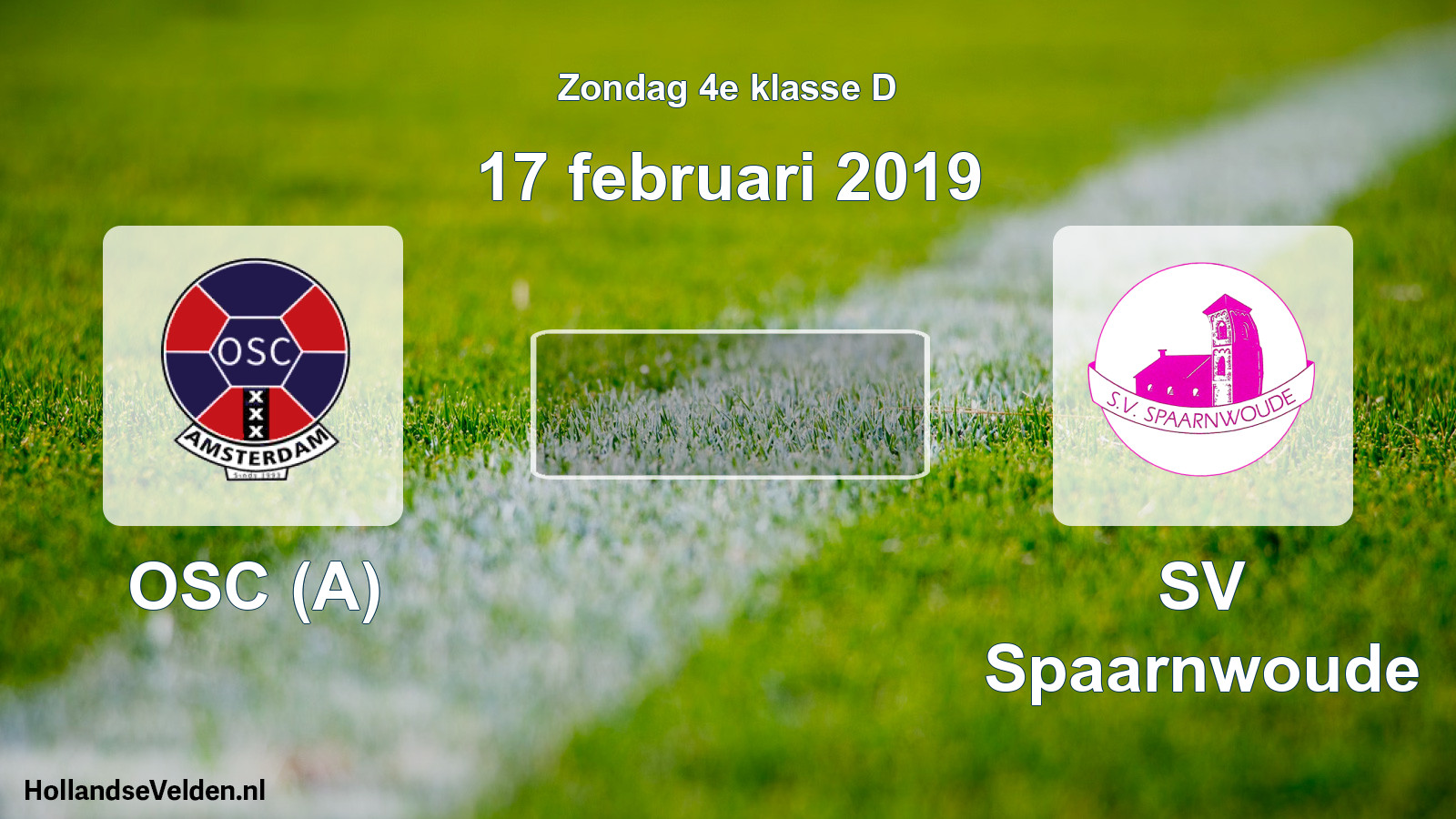 Scheduled Match: OSC (A) - SV Spaarnwoude (17 February 2019)