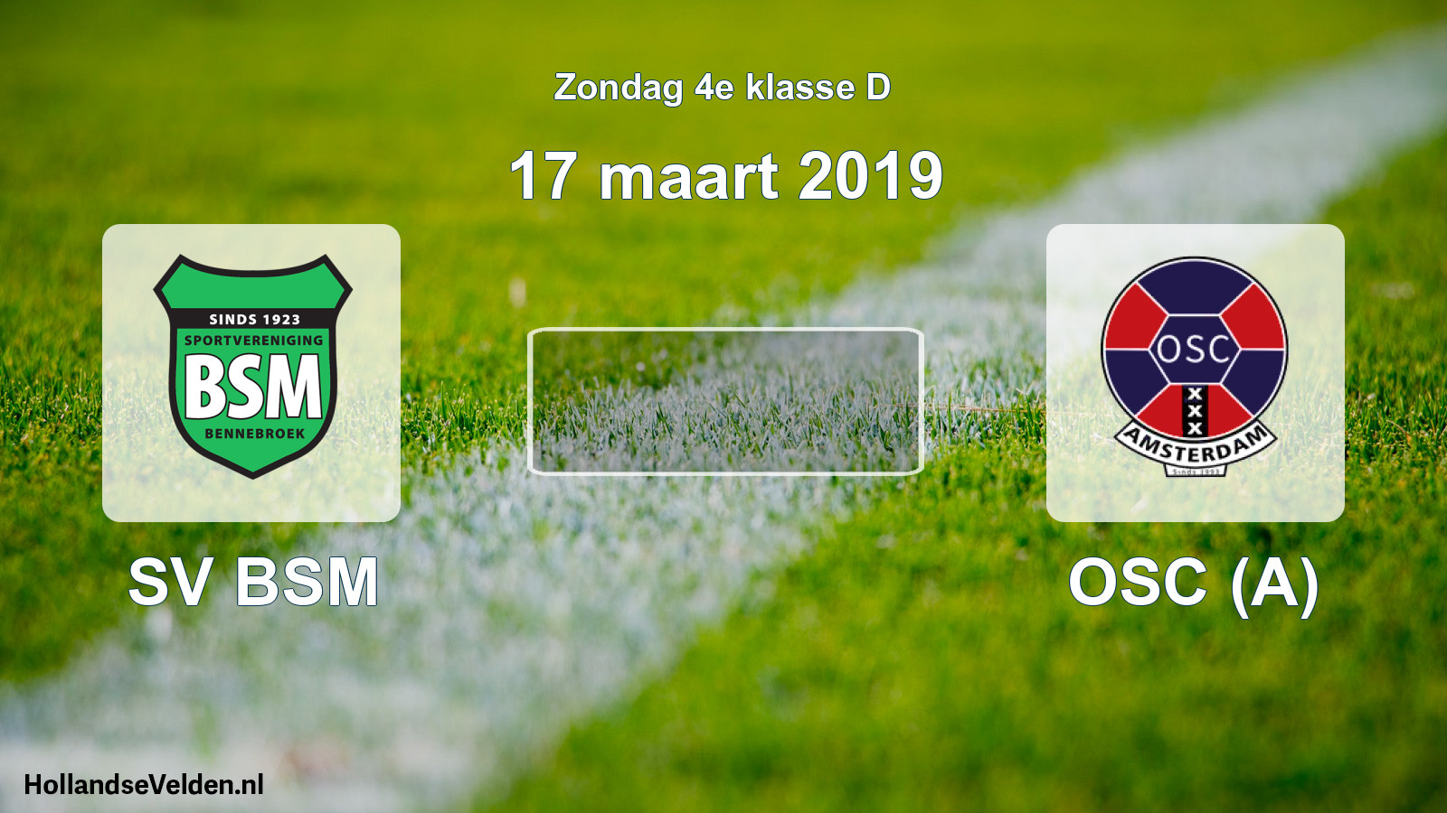 Scheduled Match: SV BSM - OSC (A) (17 March 2019)
