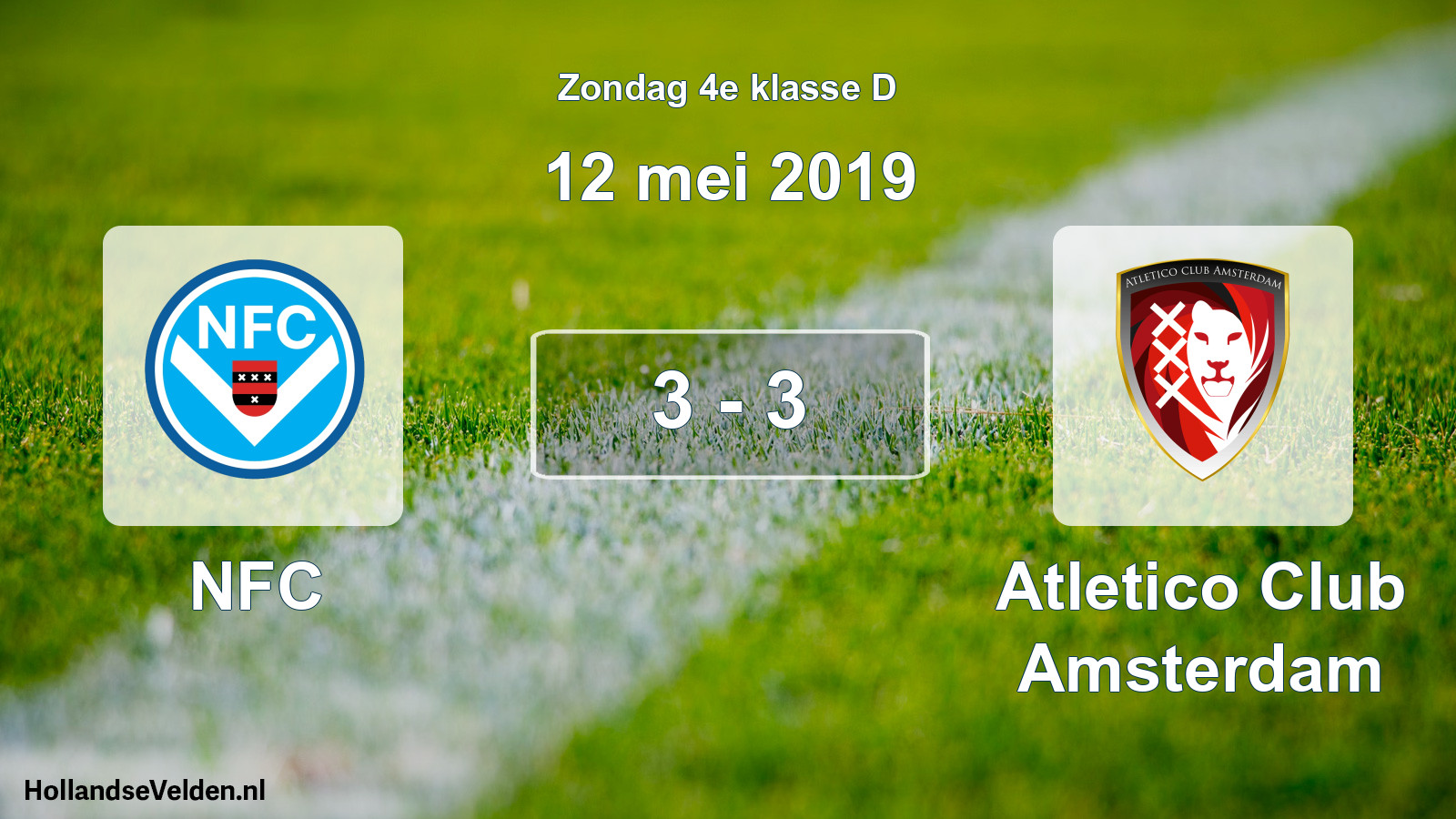 Total number of matches played: NFC - Atletico Club Amsterdam 3 - 3 (12 May 2019)