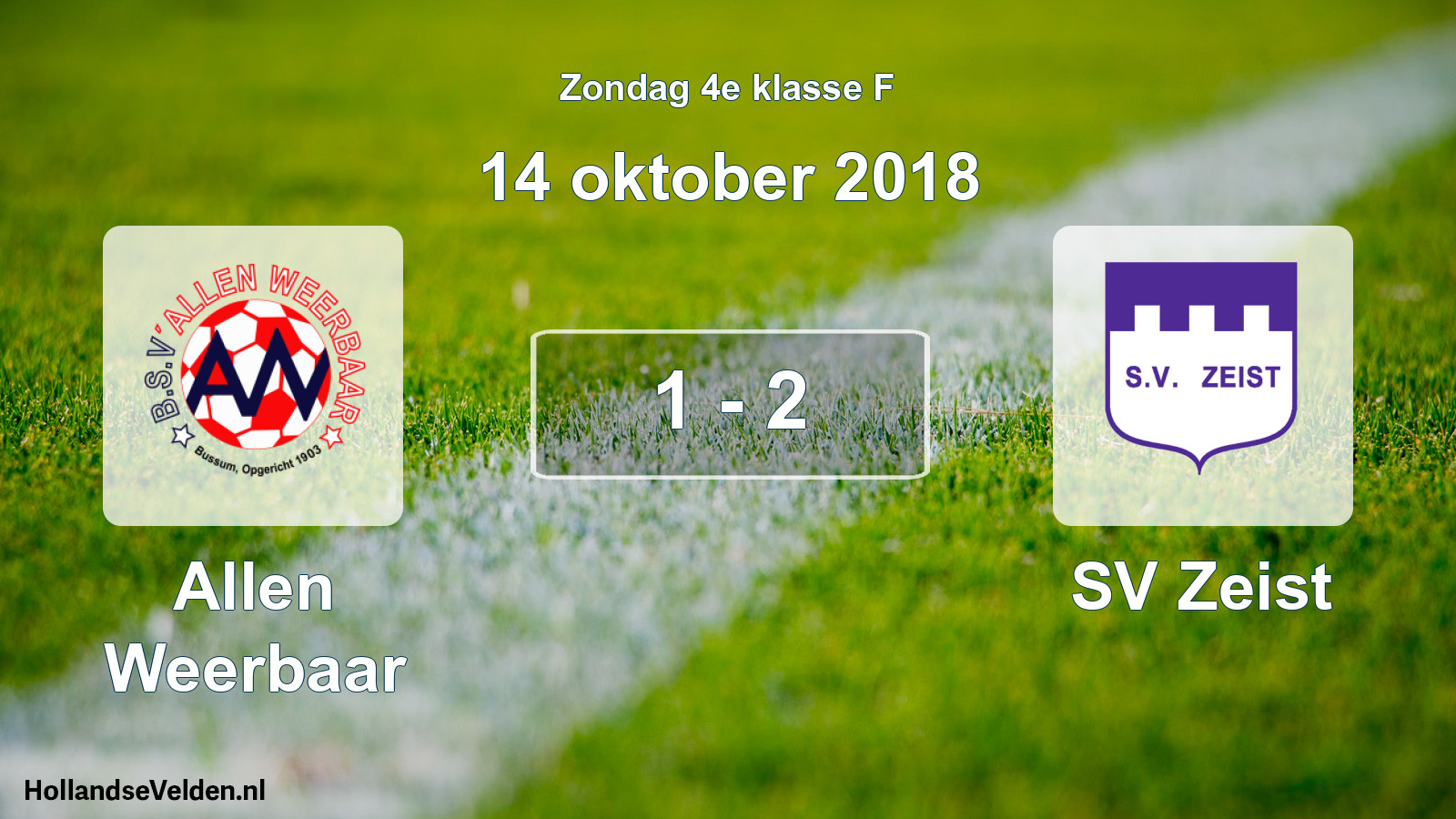 Total number of matches played: Allen Weerbaar - SV Zeist 1 - 2 (14 October 2018)