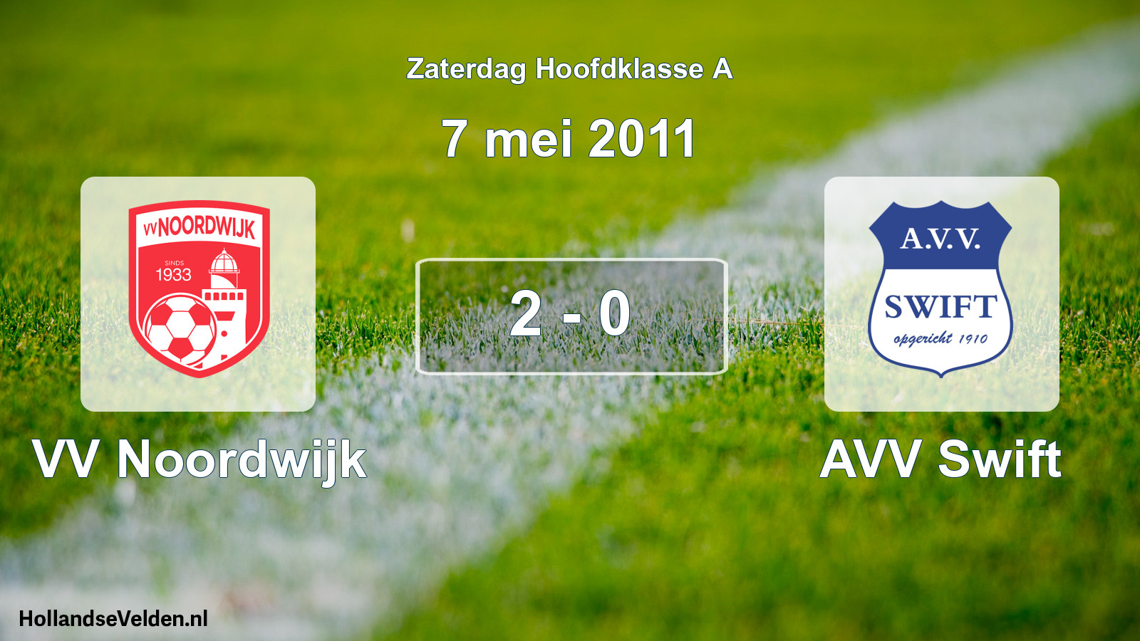 Total number of matches played: VV Noordwijk - AVV Swift 2 - 0 (7 May 2011)