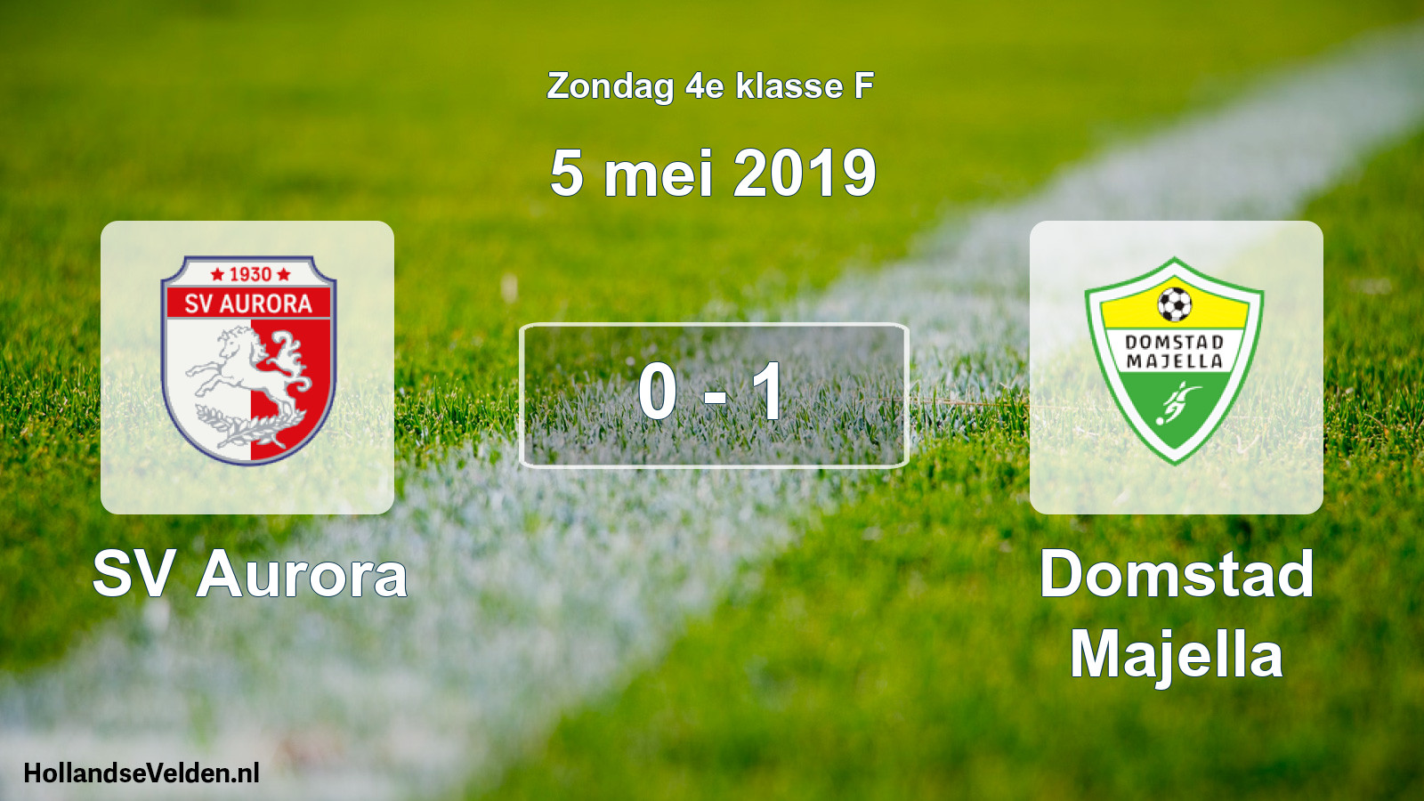 Total number of matches played: SV Aurora - Domstad Majella 0 - 1 (5 May 2019)