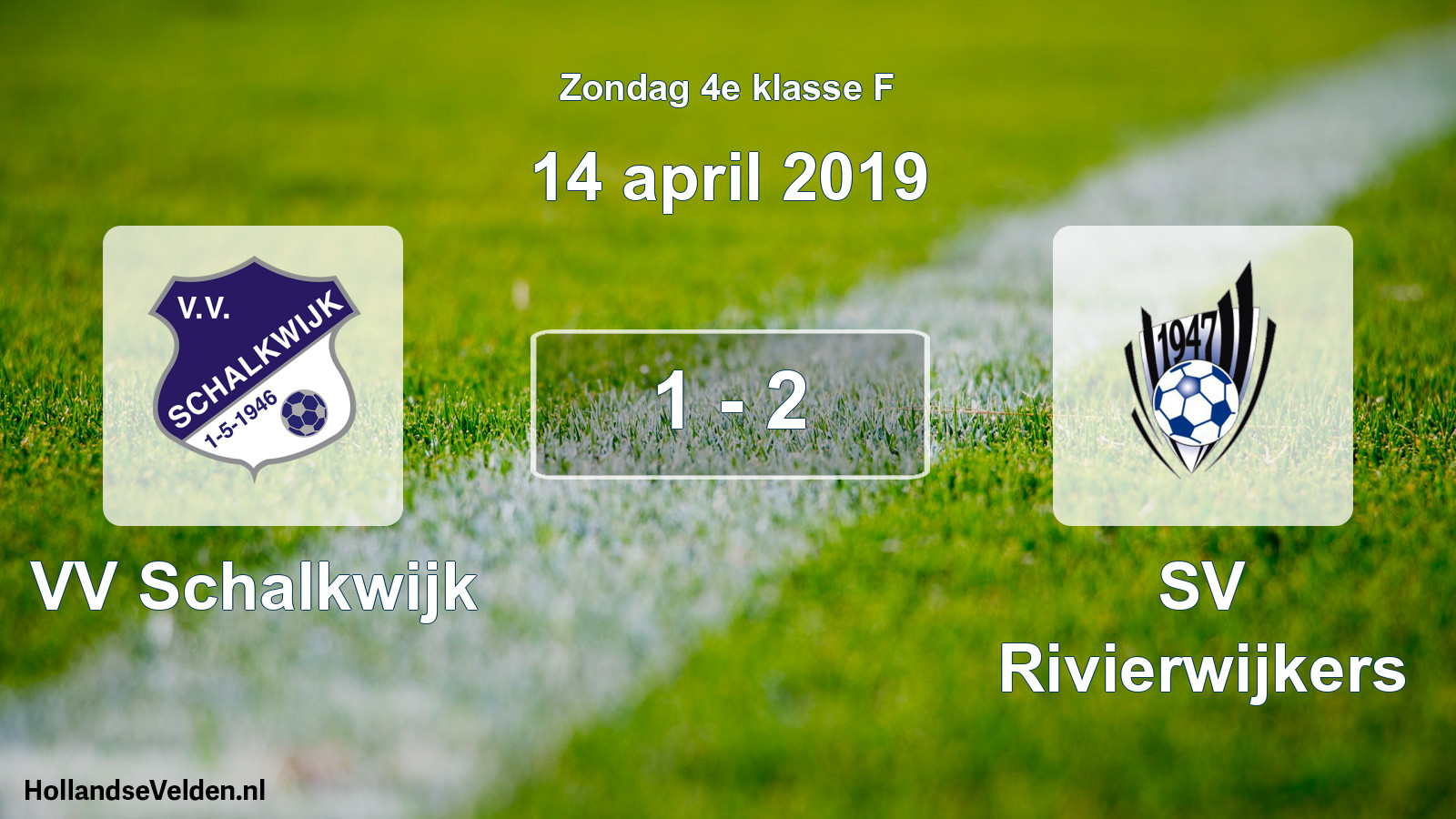 Total number of matches played: VV Schalkwijk - SV Rivierwijkers 1 - 2 (14 April 2019)