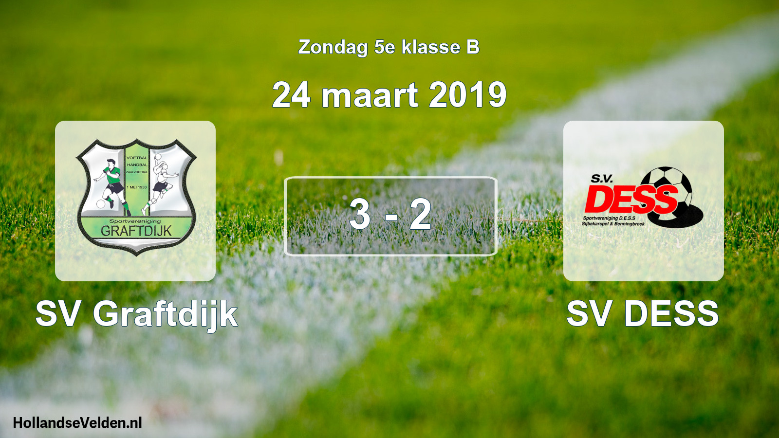 Total number of matches played: SV Graftdijk - SV DESS 3 - 2 (24 March 2019)