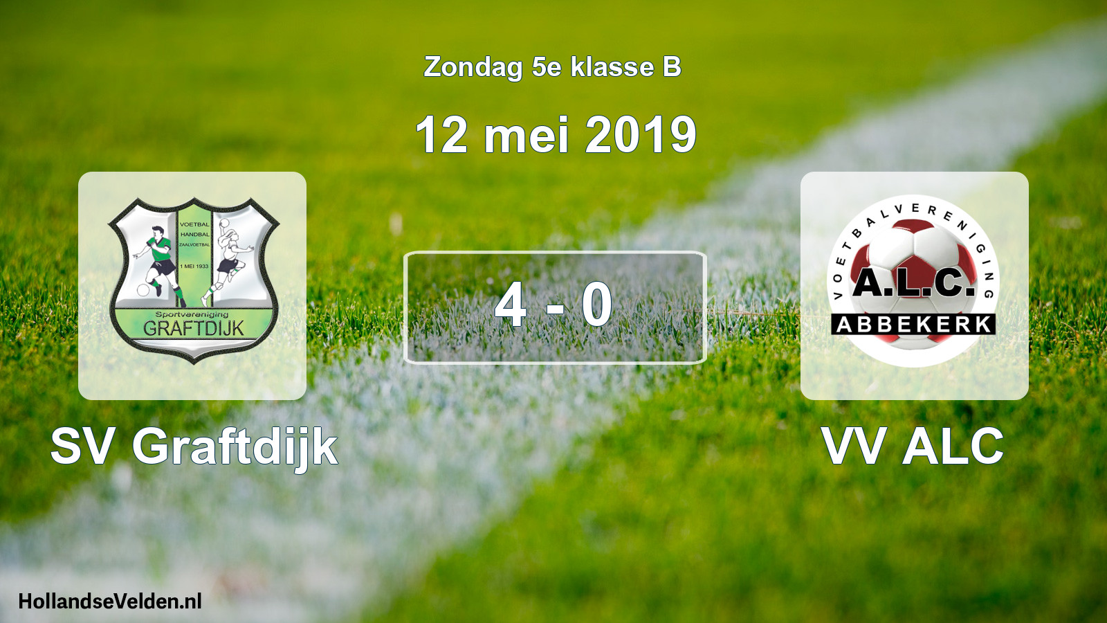 Total number of matches played: SV Graftdijk - VV ALC 4 - 0 (12 May 2019)