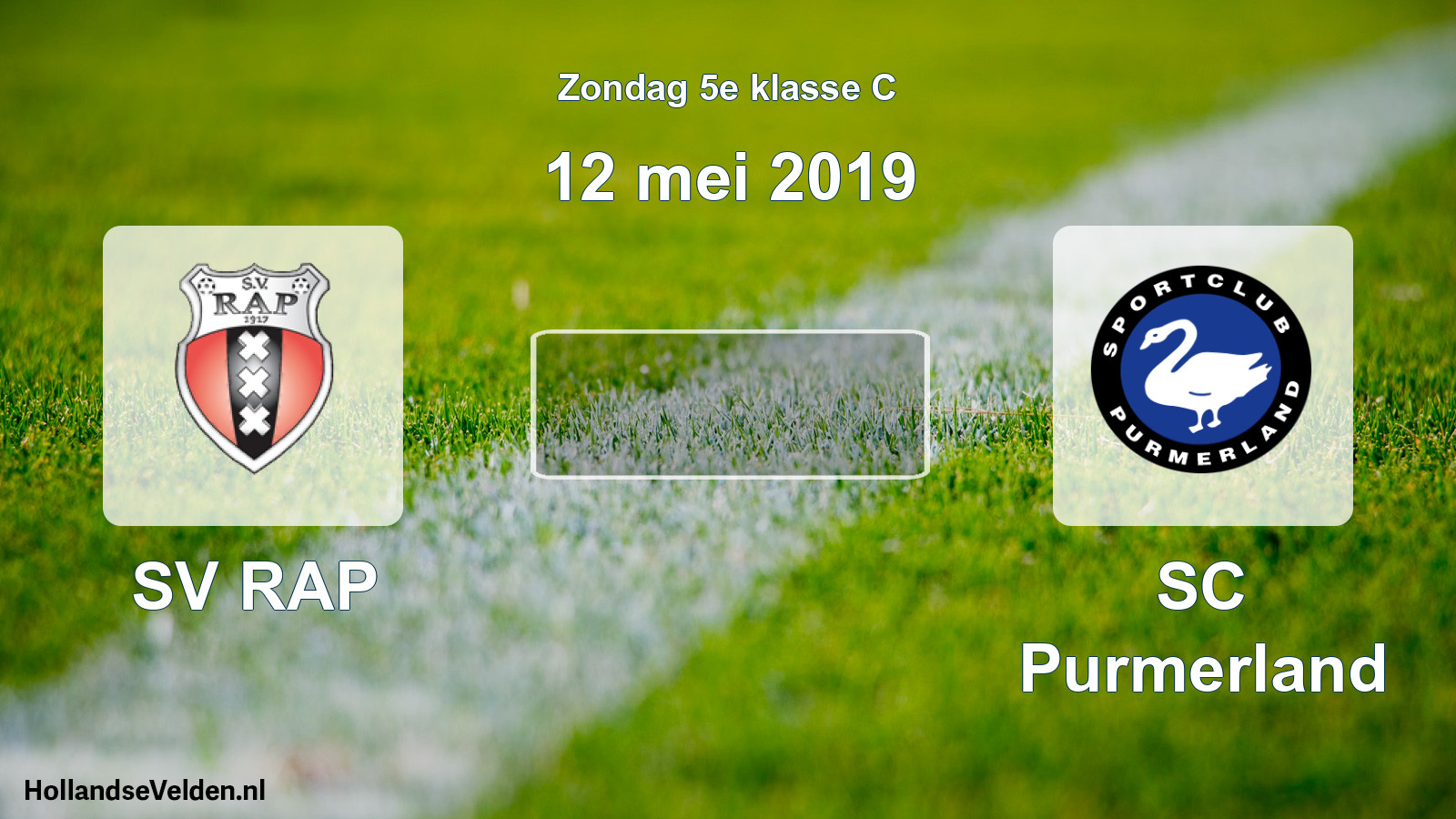 Scheduled Match: SV RAP - SC Purmerland (12 May 2019)