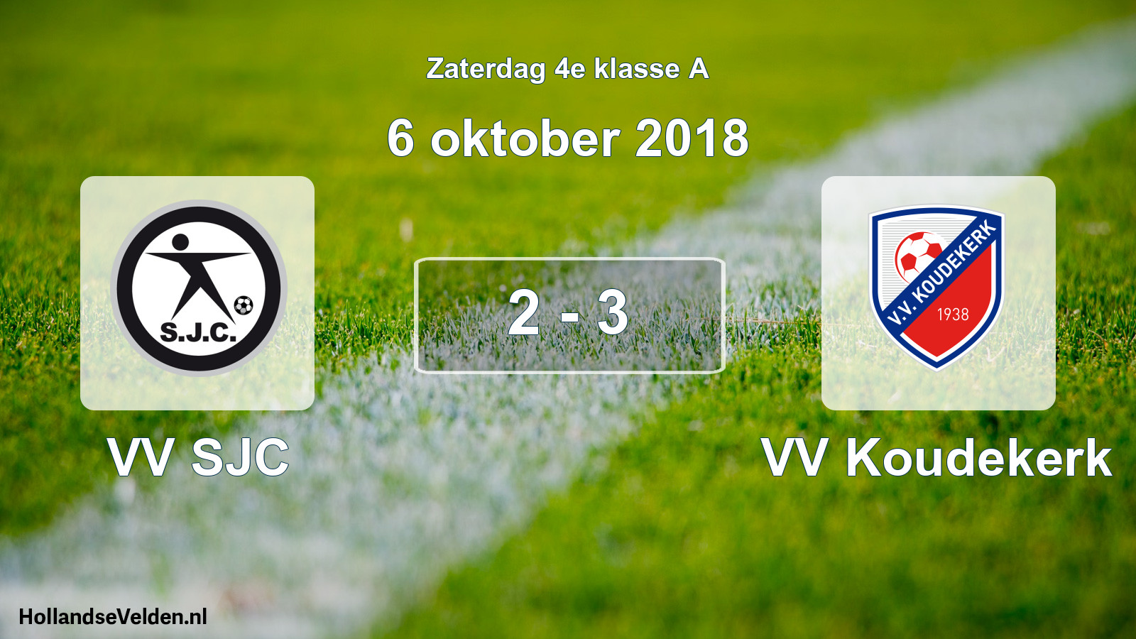 Total number of matches played: VV SJC - VV Koudekerk 2 - 3 (6 October 2018)