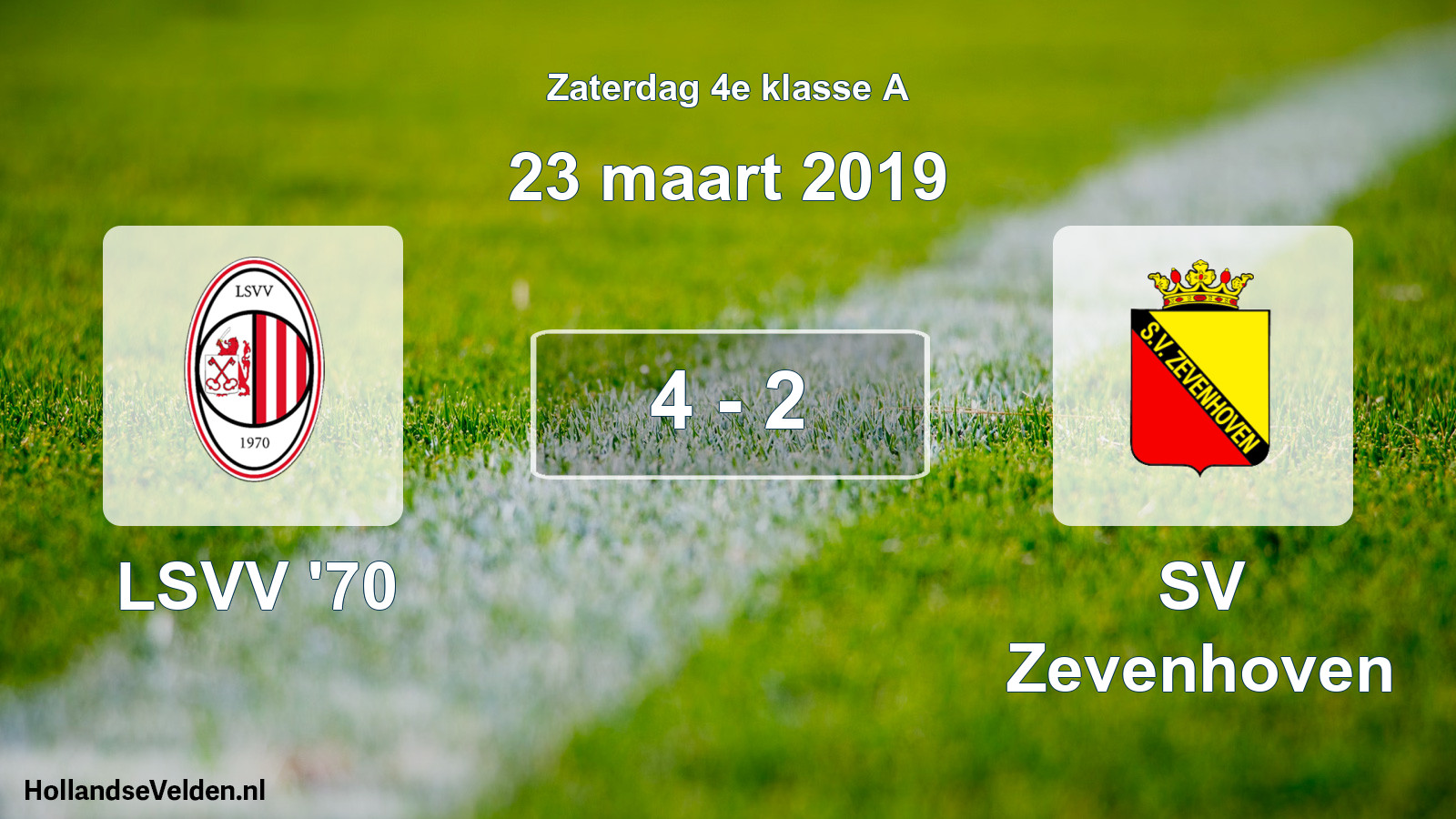 Total number of matches played: LSVV '70 - SV Zevenhoven 4 - 2 (23 March 2019)
