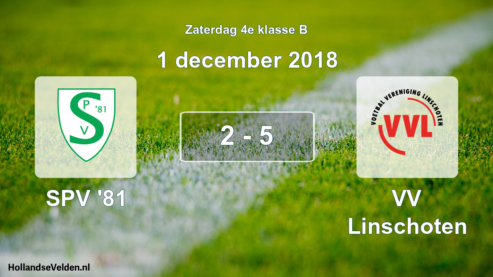 Total number of matches played: SPV '81 - VV Linschoten 2 - 5 (1 December 2018)