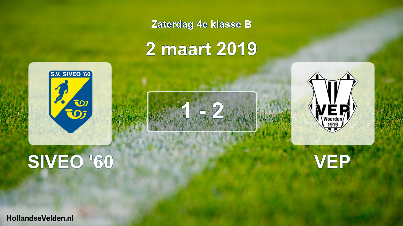Total number of matches played: SIVEO '60 - VEP 1 - 2 (2 March 2019)