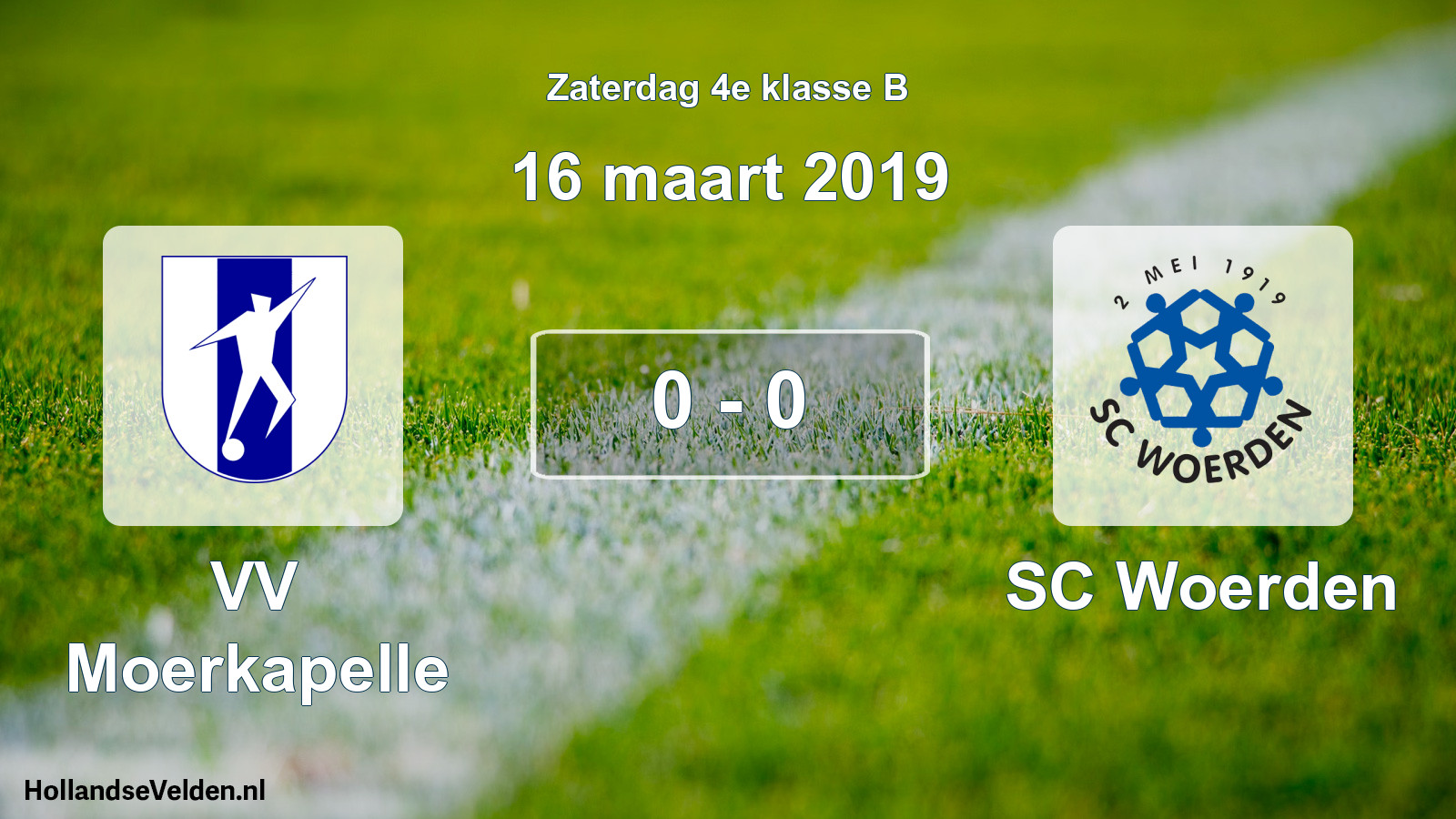 Total number of matches played: VV Moerkapelle - SC Woerden 0 - 0 (16 March 2019)