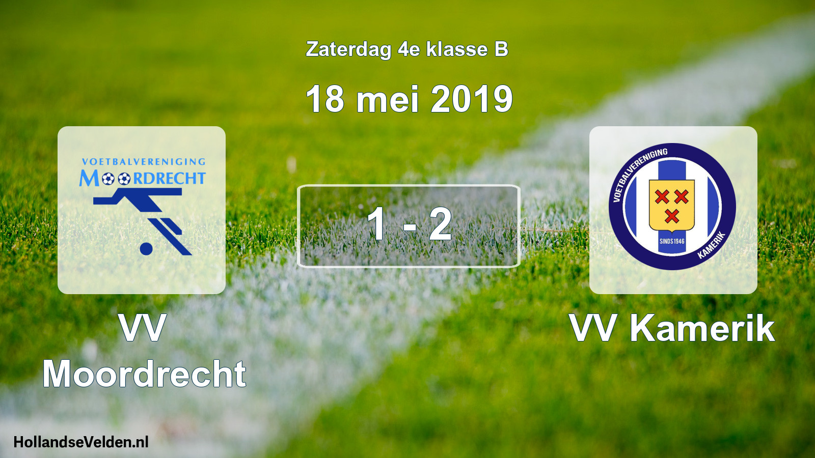 Total number of matches played: VV Moordrecht - VV Kamerik 1 - 2 (18 May 2019)
