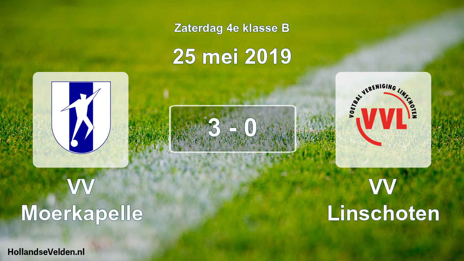 Total number of matches played: VV Moerkapelle - VV Linschoten 3 - 0 (25 May 2019)