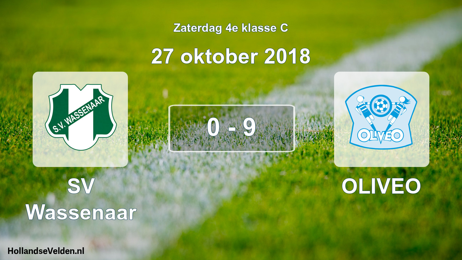 Total number of matches played: SV Wassenaar - OLIVEO 0 - 9 (27 October 2018)
