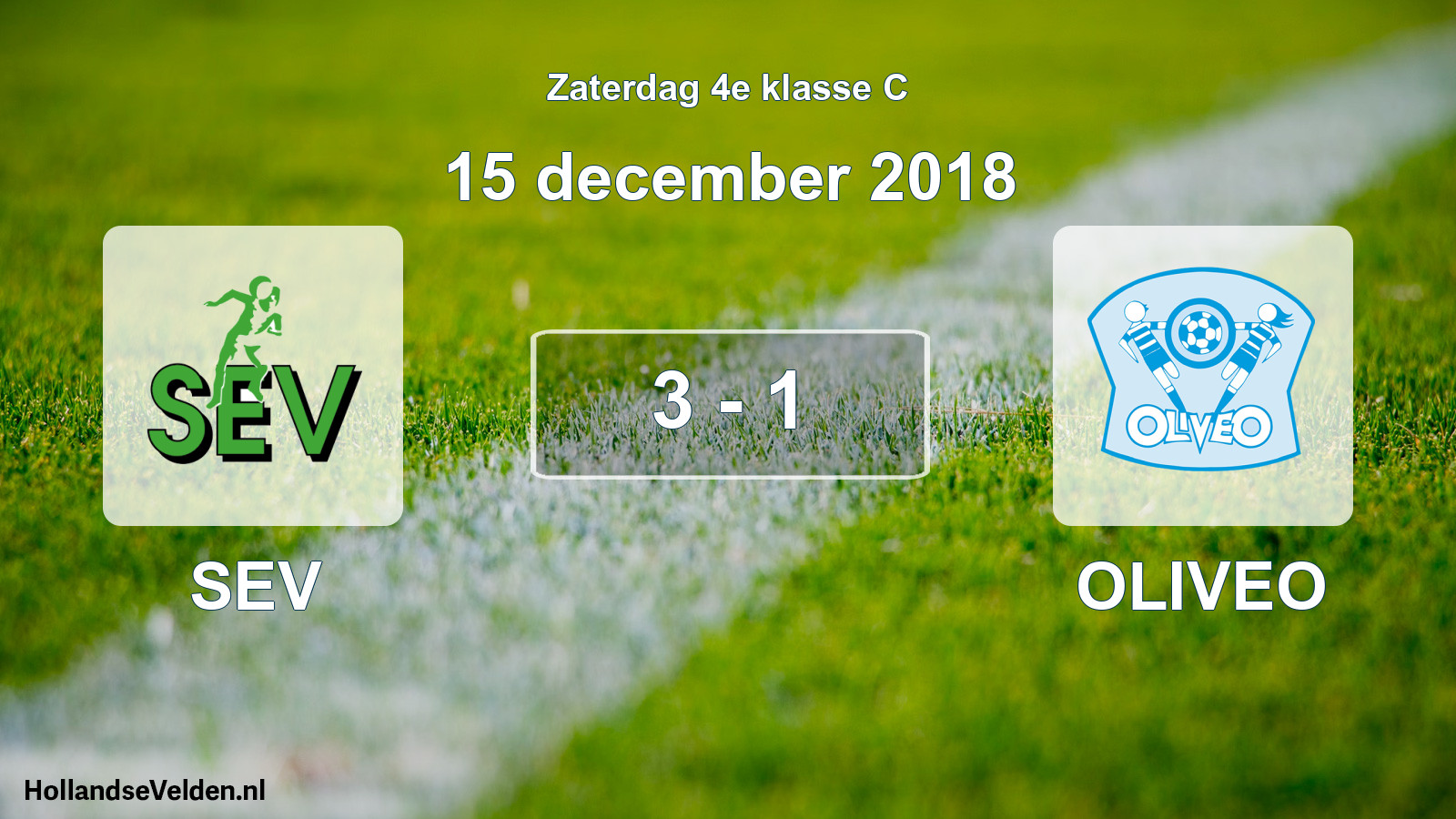 Total number of matches played: SEV - OLIVEO 3 - 1 (15 December 2018)