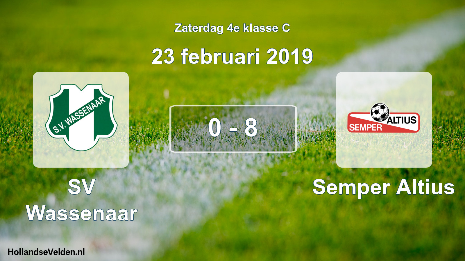 Total number of matches played: SV Wassenaar - Semper Altius 0 - 8 (23 February 2019)